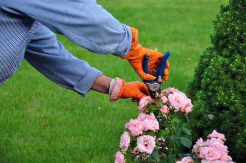 Inspection team reviewing supplier documents at a landscaping supplier site